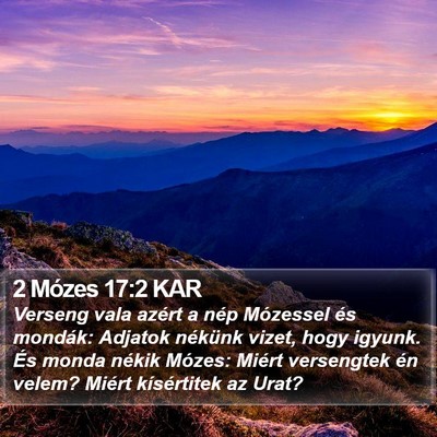2 Mózes 17:2 KAR Bible Verse Image