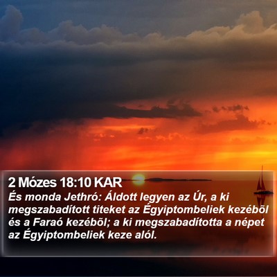 2 Mózes 18:10 KAR Bible Verse Image