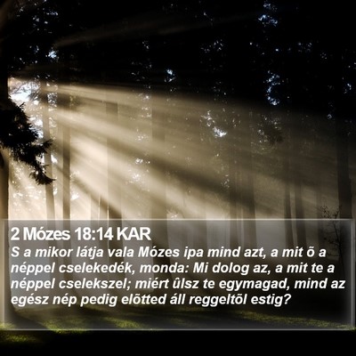 2 Mózes 18:14 KAR Bible Verse Image