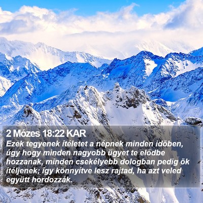 2 Mózes 18:22 KAR Bible Verse Image