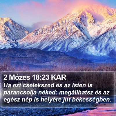 2 Mózes 18:23 KAR Bible Verse Image