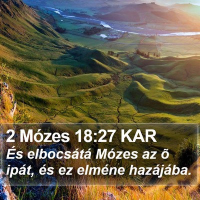 2 Mózes 18:27 KAR Bible Verse Image
