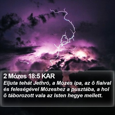 2 Mózes 18:5 KAR Bible Verse Image