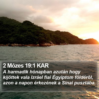2 Mózes 19:1 KAR Bible Verse Image