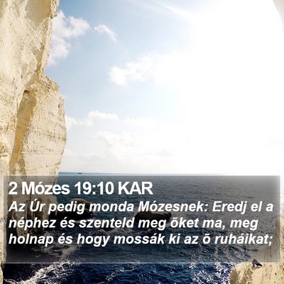 2 Mózes 19:10 KAR Bible Verse Image