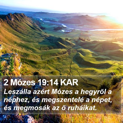 2 Mózes 19:14 KAR Bible Verse Image