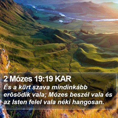 2 Mózes 19:19 KAR Bible Verse Image