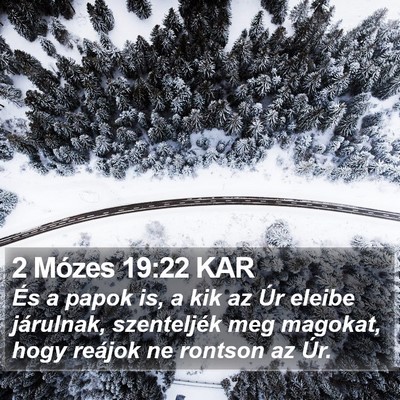 2 Mózes 19:22 KAR Bible Verse Image