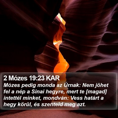 2 Mózes 19:23 KAR Bible Verse Image