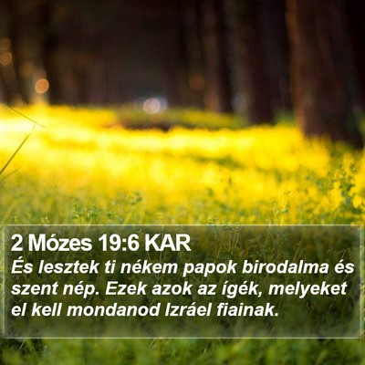 2 Mózes 19:6 KAR Bible Verse Image