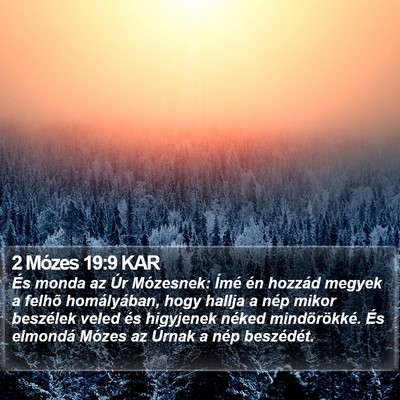 2 Mózes 19:9 KAR Bible Verse Image