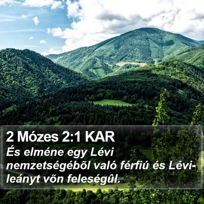 2 Mózes 2:1 KAR Bible Verse Image