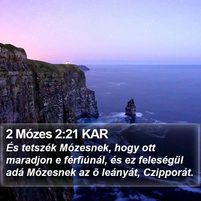 2 Mózes 2:21 KAR Bible Verse Image