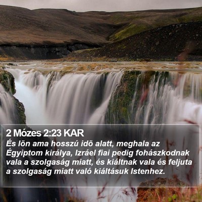 2 Mózes 2:23 KAR Bible Verse Image