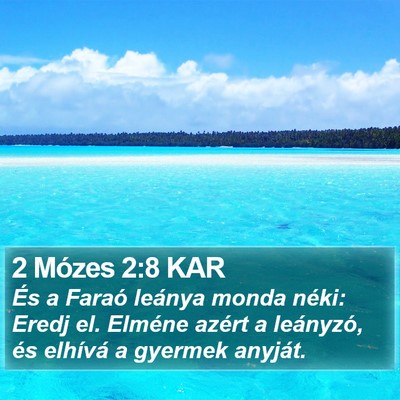 2 Mózes 2:8 KAR Bible Verse Image