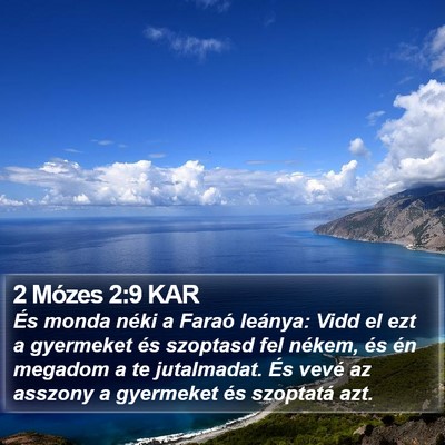 2 Mózes 2:9 KAR Bible Verse Image