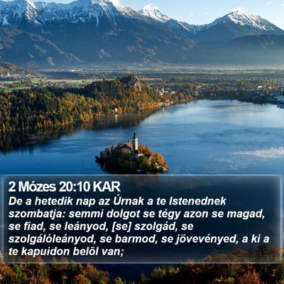 2 Mózes 20:10 KAR Bible Verse Image