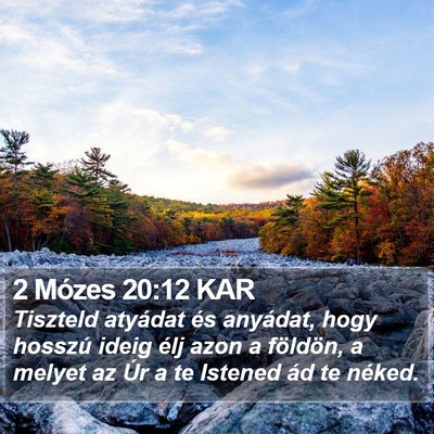 2 Mózes 20:12 KAR Bible Verse Image
