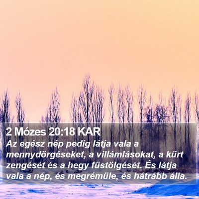 2 Mózes 20:18 KAR Bible Verse Image
