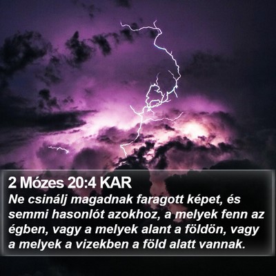 2 Mózes 20:4 KAR Bible Verse Image