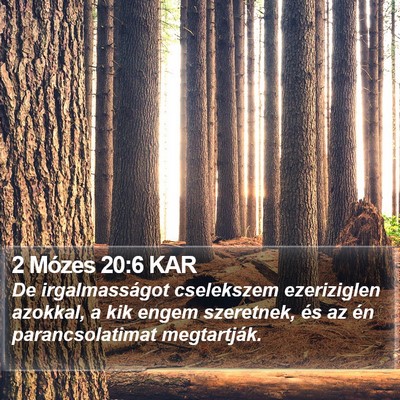 2 Mózes 20:6 KAR Bible Verse Image