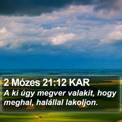 2 Mózes 21:12 KAR Bible Verse Image