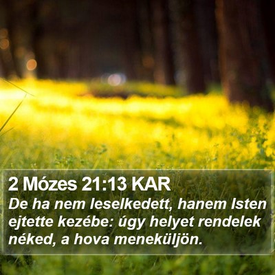 2 Mózes 21:13 KAR Bible Verse Image