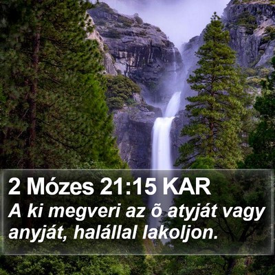 2 Mózes 21:15 KAR Bible Verse Image