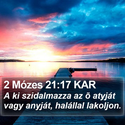 2 Mózes 21:17 KAR Bible Verse Image