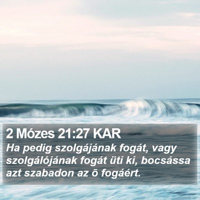 2 Mózes 21:27 KAR Bible Verse Image