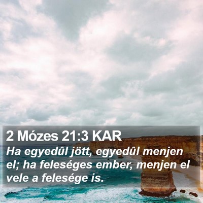 2 Mózes 21:3 KAR Bible Verse Image