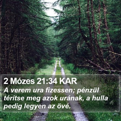 2 Mózes 21:34 KAR Bible Verse Image