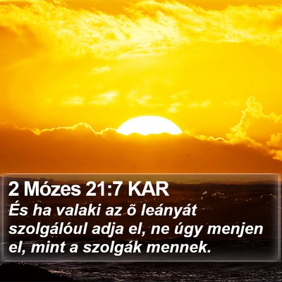 2 Mózes 21:7 KAR Bible Verse Image