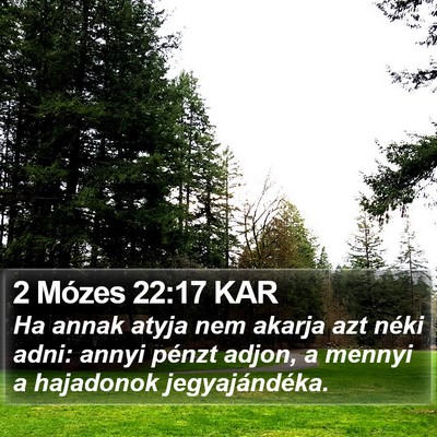 2 Mózes 22:17 KAR Bible Verse Image