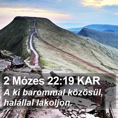 2 Mózes 22:19 KAR Bible Verse Image