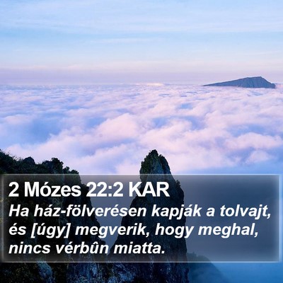 2 Mózes 22:2 KAR Bible Verse Image