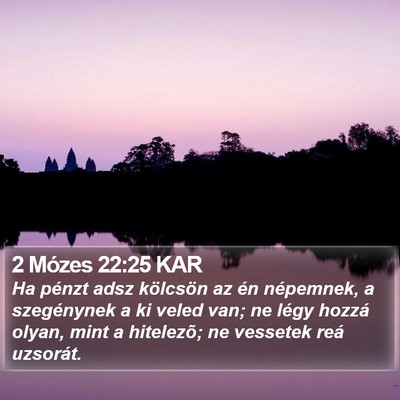 2 Mózes 22:25 KAR Bible Verse Image