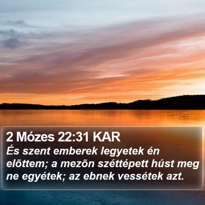 2 Mózes 22:31 KAR Bible Verse Image