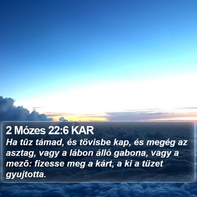 2 Mózes 22:6 KAR Bible Verse Image
