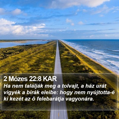 2 Mózes 22:8 KAR Bible Verse Image