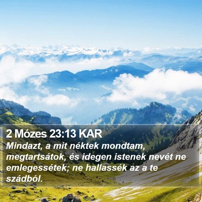 2 Mózes 23:13 KAR Bible Verse Image