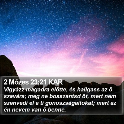 2 Mózes 23:21 KAR Bible Verse Image