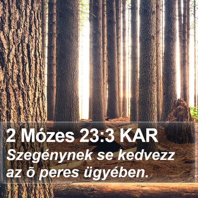 2 Mózes 23:3 KAR Bible Verse Image
