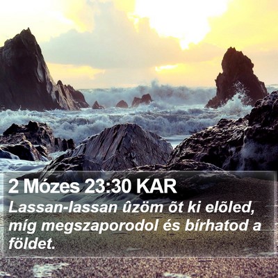 2 Mózes 23:30 KAR Bible Verse Image
