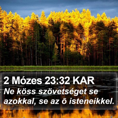2 Mózes 23:32 KAR Bible Verse Image
