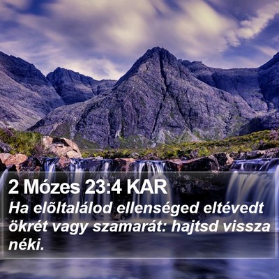 2 Mózes 23:4 KAR Bible Verse Image