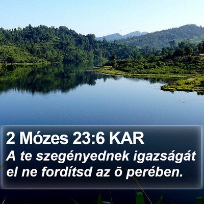 2 Mózes 23:6 KAR Bible Verse Image