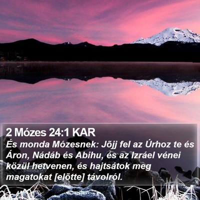 2 Mózes 24:1 KAR Bible Verse Image