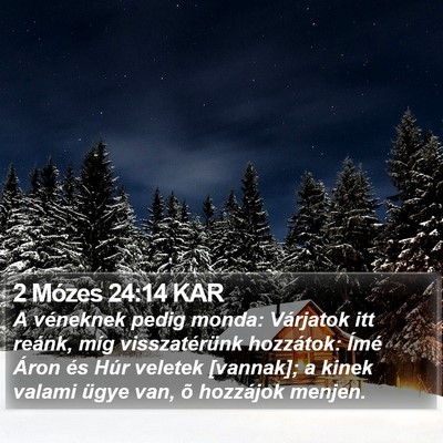 2 Mózes 24:14 KAR Bible Verse Image