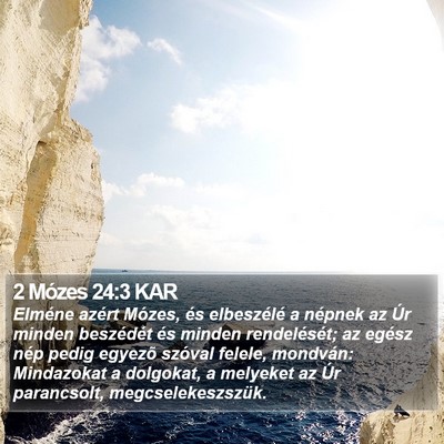 2 Mózes 24:3 KAR Bible Verse Image